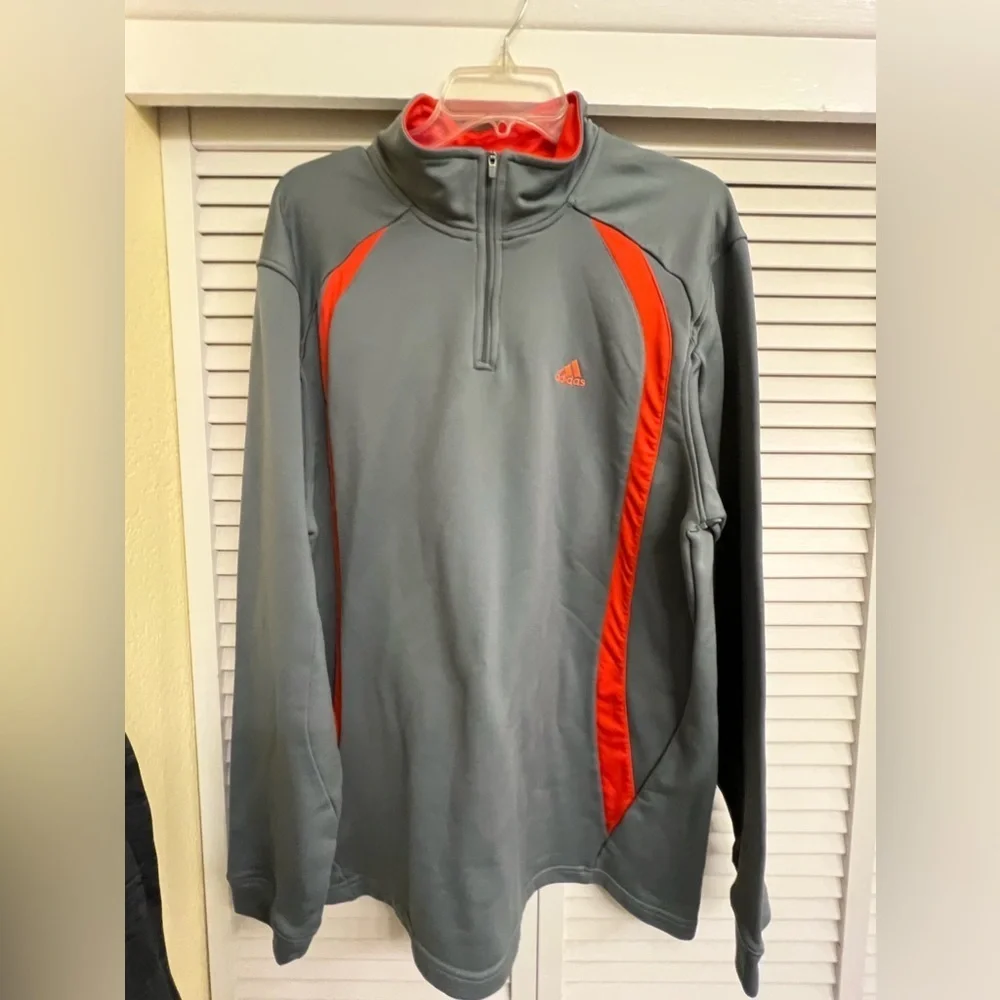 Mens Adidas Half Zip Sweatshirt Dry fit